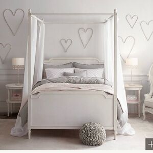 RH Baby & Child wooded bead hearts wall decor set of 6